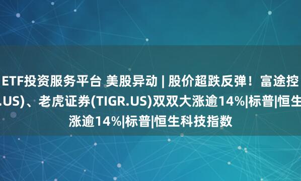ETF投资服务平台 美股异动 | 股价超跌反弹！富途控股(FUTU.US)、老虎证券(TIGR.US)双双大涨逾14%|标普|恒生科技指数